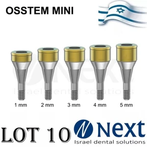 SETx10 Dental Abutment flach 1-5 mm Aufsatz Hiossen Mini konisch - Bild 1 von 11