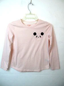 CAT & JACK Girls Pink Panda Long Sleeve Sleepwear Top Size 10 -12.A-1 - Picture 1 of 6
