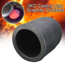 3kg Casting Clay Graphite Crucibles Refining Melting Copper Aluminium Brass Tool