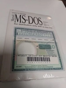 MICROSOFT MS-DOS OPERATING SYSTEM SEALED WITH 3.5 FLOPPY DISKS - Picture 1 of 4