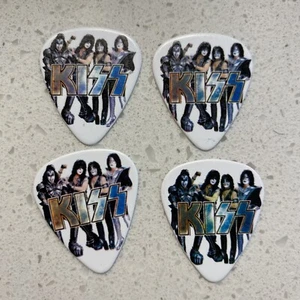 Kiss New York City 6/11/2021 Guitar Pick 4 Lot Picks Gene Paul Eric Tommy A&E  - Picture 1 of 2