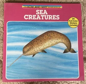 VINTAGE: Sea Creatures How and Why Sticker Book 1988 - Picture 1 of 4