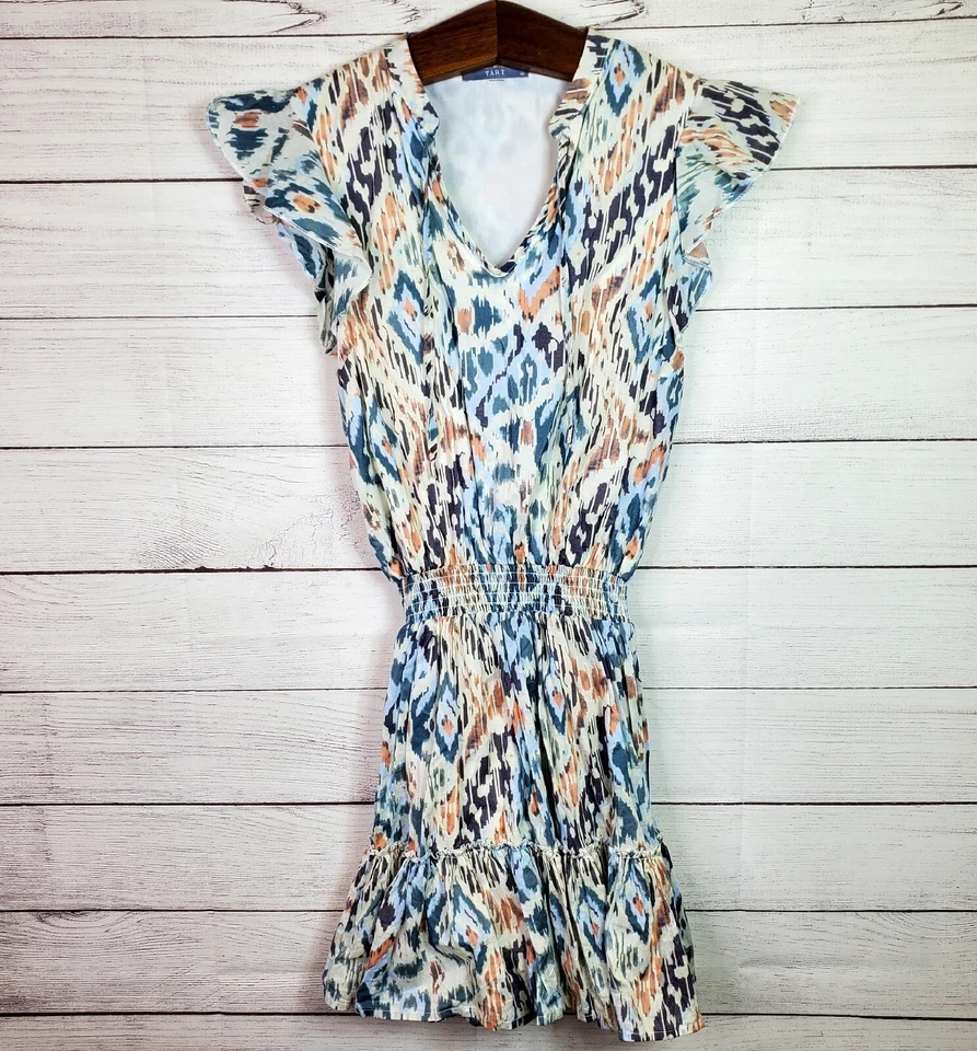 Vestido Tart Ezra Verano Brisa Para Mujer Talla XS Cintura Elástica Cuello en V Foto 1 de 4