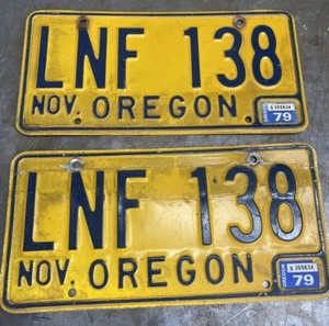 Vintage License Plates 1970’s OR Oregon - Bild 1 von 1