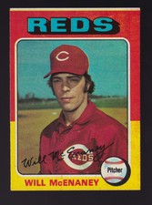 1975 TOPPS BASEBALL SET 481 WILL MCENANEY CINCINNATI REDS EX-MT 10