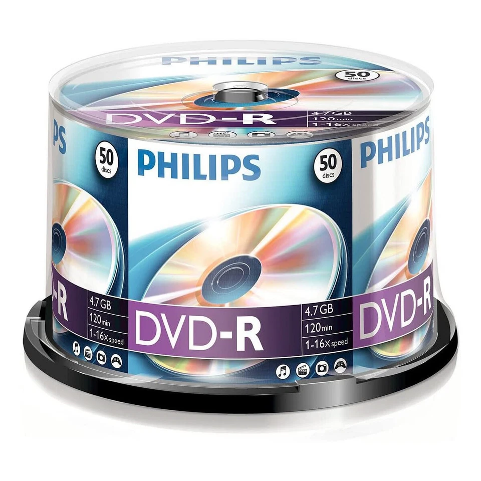 Philips DVD-R 4.7 GB, 16x Speed, Spindle 50 Stück - Bild 1 von 1