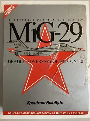 NEW!!! MiG-29: Deadly Adversary Of Falcon 3.0 PC Games CIB Video Game (1993 PC) - Image 1 of 4