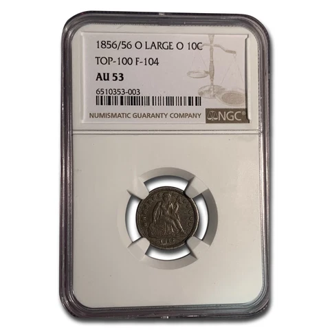 1856-O Liberty Seated Dime AU-53 NGC - SKU#280888 Cover
