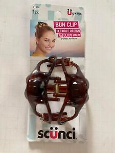 Scunci Bun Clip Flexible Design Fabulous Hold 21314 ( 1 pc ) Perfect for buns