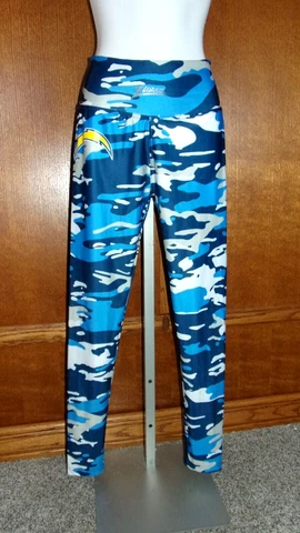 Women's Yoga Pants NFL Los Angeles Chargers by Majestic Fan Fashion, size Medium Cover