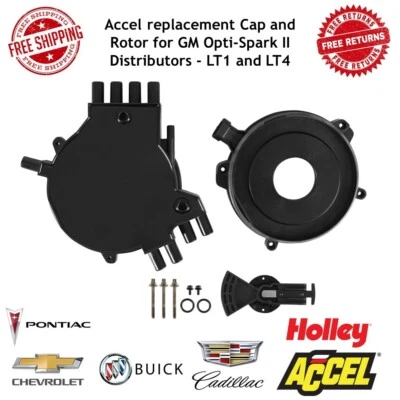 Accel replacement Cap and Rotor for GM Opti-Spark II Distributors - LT1 and LT4 - Image 1 of 4