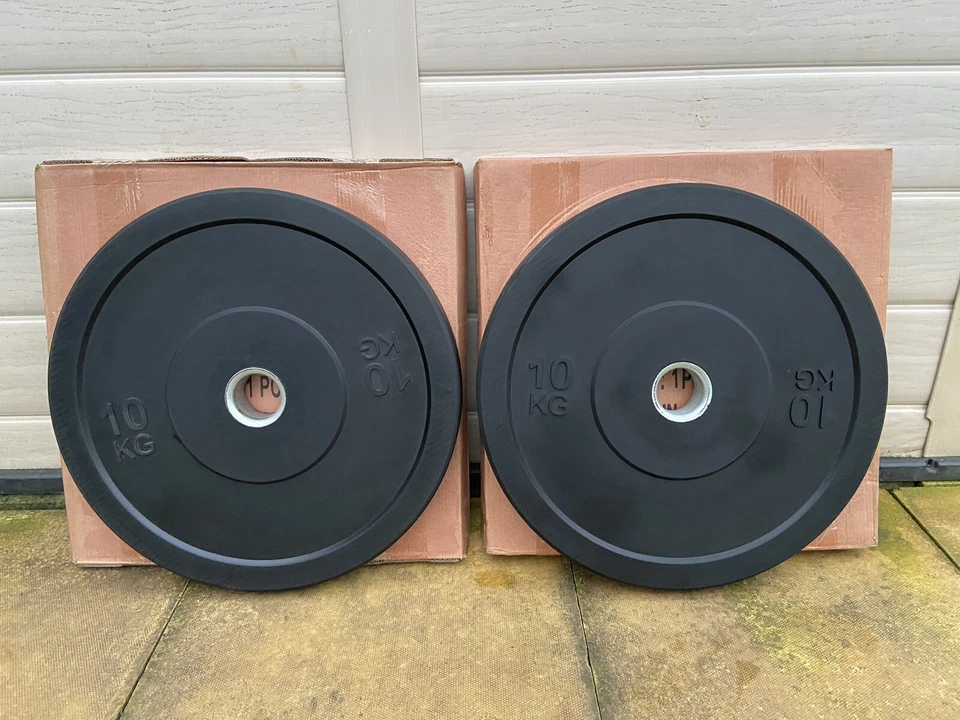 NEW 2 x 10kg Olympic Bumper Weight Plates - Image 1 of 1