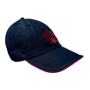 London Fog Girl’s Size 7-14 Vintage 2004 Blue Denim Baseball Hat With Flower New - Picture 1 of 9