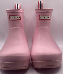 Hunter Pink Rain Boots - Used Women’s Size 8