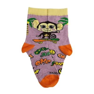 Monkey Skateboarding Socks from the Sock Panda (Age 3-7) - Picture 1 of 7