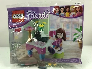 LEGO Friends Set Polisacco da Scrivania di Olivia 30102 - NUOVO 26 pezzi 6011684 (x1) - Foto 1 di 6