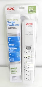 APC P7GB - Power-Saving -  7 Outlet Surge Protector -  120V 4' Cord - NEW - Afbeelding 1 van 2