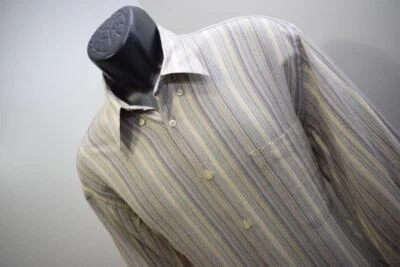 Camisa de vestir de colección St Croix manga larga a rayas para hombre talla grande Foto 1 de 4