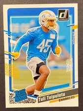 2023 Donruss Football - Tuli Tuipulotu - Aqueous Test - Rated RC - Card No. 354
