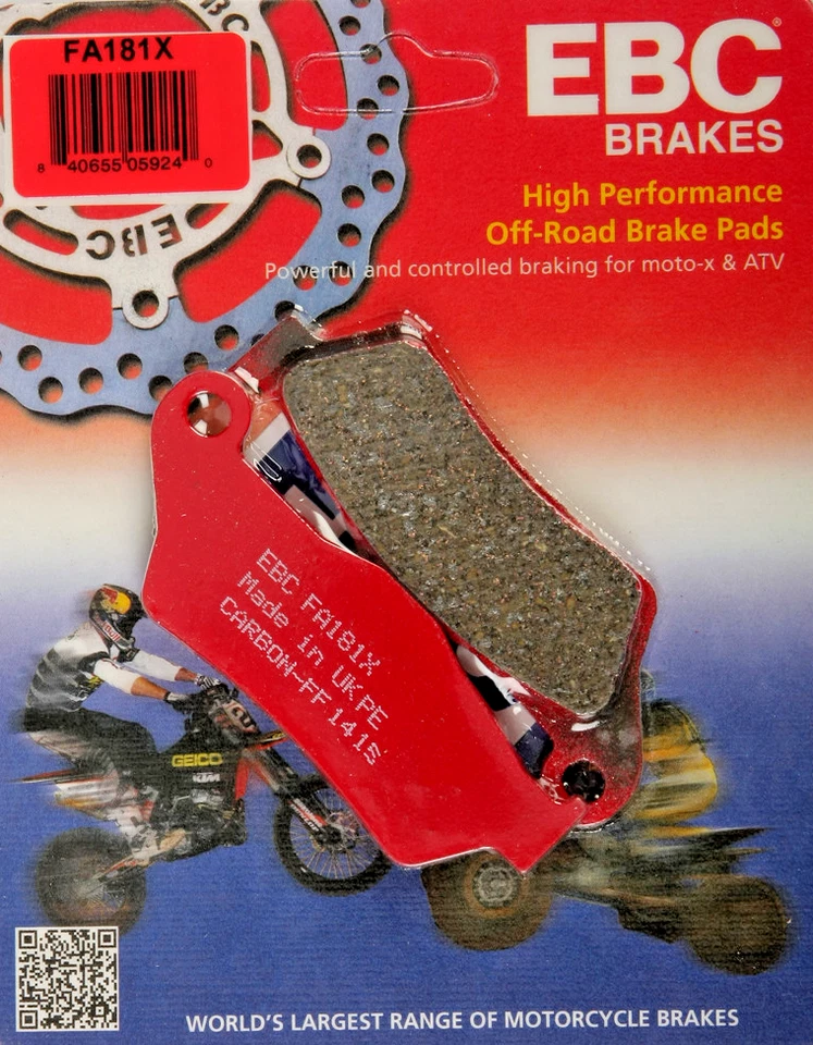 Pastillas de freno delanteras/traseras EBC "X" BMW DUCATI KTM HUSQ ENFIELD GUZZI SHERCO - FA181X Foto 1 de 1