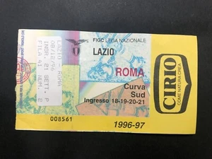 BIGLIETTO STADIO TICKET - LAZIO / ROMA - CAMPIONATO STAGIONE 1996/97 - Imagen 1 de 2