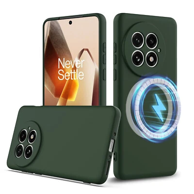 For OnePlus 13 5G Shockproof Skin Touch Feel Liquid Silicone Magnetic Cover Case - Image 1 of 4