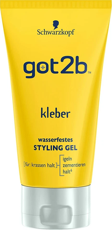 Schwarzkopf Got2b Kleber Wasserfestes Styling Gel 3er Pack (3 x 150 ml)
