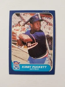 KIRBY PUCKETT 1986 FLEER BASEBALL CARD #401 MINNESOTA TWINS - Picture 1 of 2