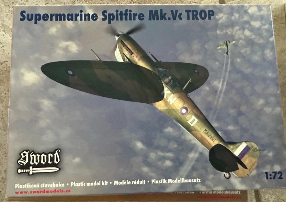 SWORD 1/72  SUPERMARINE SPITFIRE MK Vc TROP - Immagine 1 di 1