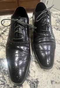 Shoes Versace Collection Patent Leather Oxfords Sz 10 - Picture 1 of 12