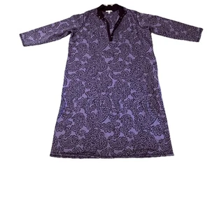 Carole Hochman classic Long Light Purple Floral Print Kaftan Nightgown Sz-3XL - Picture 1 of 7