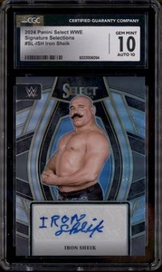 2024 Panini Select WWE Signature Selections Iron Sheik Autograph Auto CGC 10 - Picture 1 of 2