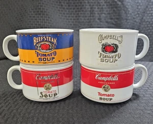 Campbells Historical Labels Collectors Set Of 4-14oz Soup Mugs Only No Display - Picture 1 of 7