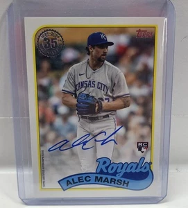 2024 Topps Serie 1 Béisbol RC Automático Alec Marsh #89BA-AMA 1989 Topps Retroceso - Imagen 1 de 3