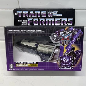 Neu Hasbro Transformers G1 Evil Deception Triple Changer Astrotrain Reissue 2019 - Bild 1 von 7