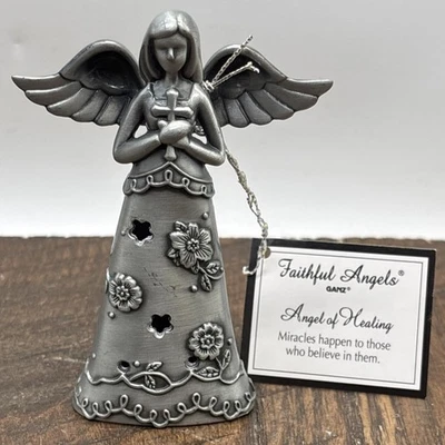 Figura Ángel de la Curación Fieles Ángeles 2"x3.75"x1.25" Nuevo Ganz Foto 1 de 4