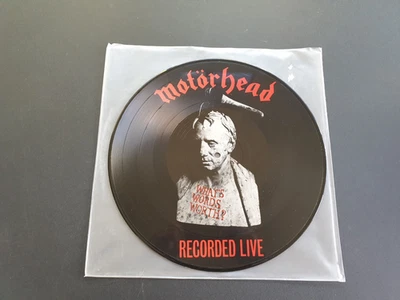MOTORHEAD - WHAT'S WORDS WORTH? 1984 GERMAN PRESS 12" VINYL RECORD PICTURE DISC - Image 1 of 2