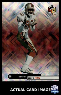 1999 Upper Deck HoloGrFX #80 JERRY RICE San Francisco 49ers HOF NM - Image 1 of 4