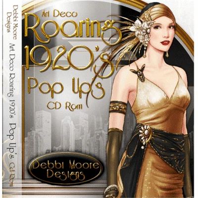1 x Debbi Moore Designs Art Deco Roaring 1920's Pop Up's CD Rom (294647) - Image 1 of 3
