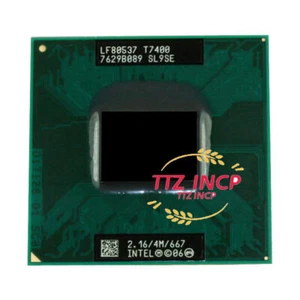 Intel Core 2 Duo T7400 2.16GHz 4MB 667MHz SL9SE Dual-Core LAPTOP CPU Processor - Picture 1 of 3