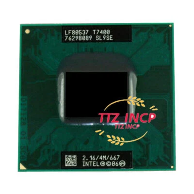 Intel Core 2 Duo T7400 2.16GHz 4MB 667MHz SL9SE Dual-Core LAPTOP CPU Processor - Image 1 of 3
