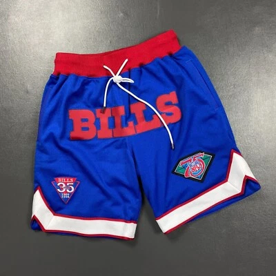 100% Authentic Just Don x Mitchell Ness Buffalo Bills 35th Anniversary Shorts S - Image 1 of 4
