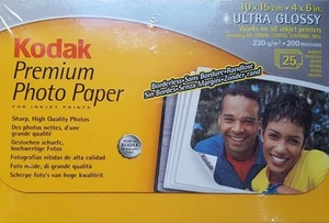 Kodak Premium Fotopapier, ultrahochglanz, 25 Blatt 4 x 6 Zoll - Bild 1 von 1