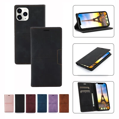 Flip Magnetic Stand Leather Wallet Case Cover For Google Pixel 8/8a Pro 7/6/5/4a - Image 1 of 4