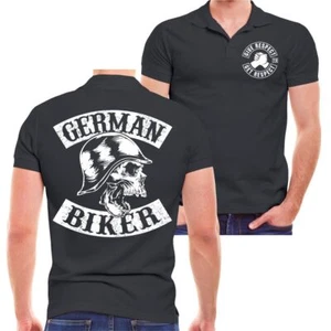 Herren Polohemd Poloshirt German Biker MC Custom Germany deutscher Club Support - Bild 1 von 19