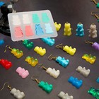 Cute Bear Silicone Molds - Jewelry Pendant Epoxy Mold DIY Resin Making Supplies