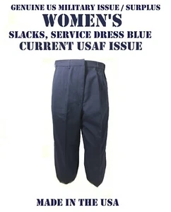 VESTIDO MUJER AIR FORCE PANTALONES AZULES 1620 EE. UU. UNIFORME MILITAR USAF Elige tu talla - Imagen 1 de 10