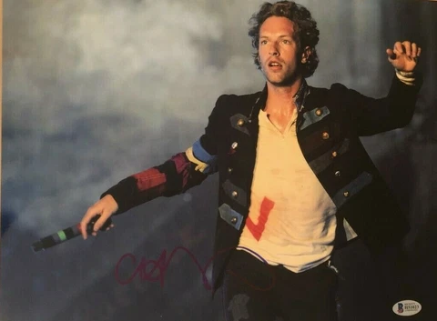 Chris Martin signed autographed 11x14 Photo Coldplay Beckett Authentication COA Cover
