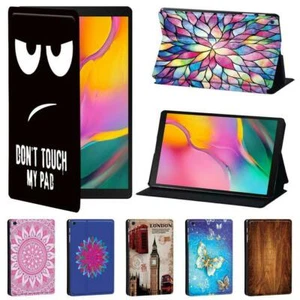 Printed Leather Stand Tablet Cover Case For Samsung Galaxy Tab A/ E/S6 S7 S8 S9 - Picture 1 of 21