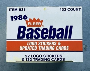 1986 FLEER BASEBALL UPDATED TRADING 132-CARD COMPLETE SET (MIB) BONDS ROOKIES * - Picture 1 of 6